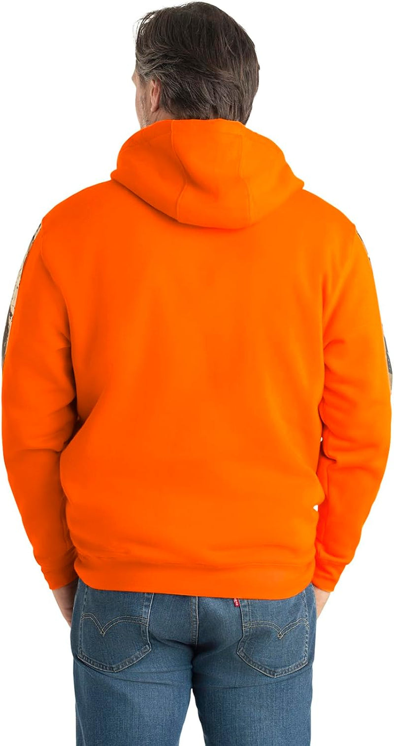 Mens Plaid Camo Pullover Hoodie