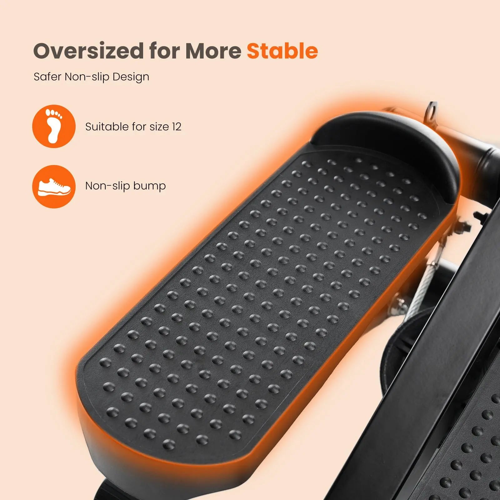 Twist Mini Fitness Equipment, Home Fitness Pedal, with Resistance Band Pedal, Home Fitness Equipment