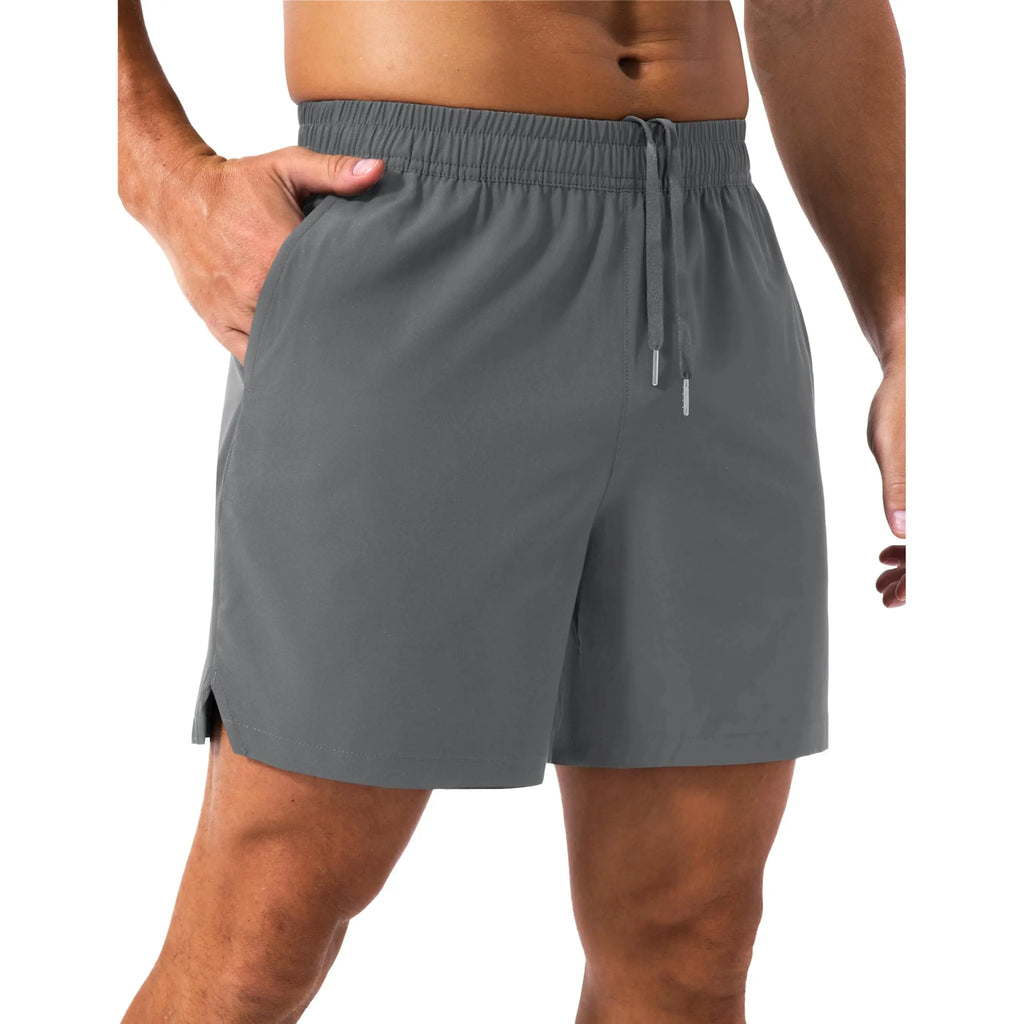 MAGCOMSEN 3 Pack Men'S Running Shorts 5" Quick Dry Lightweight Workout Shorts with Pockets for Gym Athletic Sport Outdoorfun