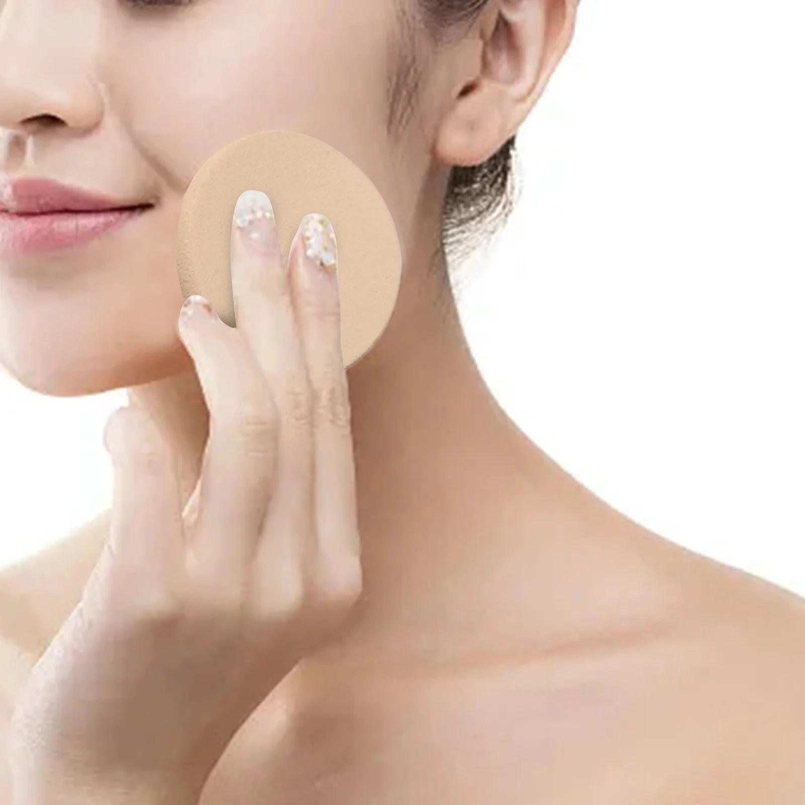 Organic Cotton Makeup Pads Makeup Pads Sponge Korean Make up Puff Eye Shadow Stickers to Apply Microfiber Makeup Pad Simple Face Wash Gel Pack Sponges for Face Vintage Makeup Compact Lot Makeup Cotton