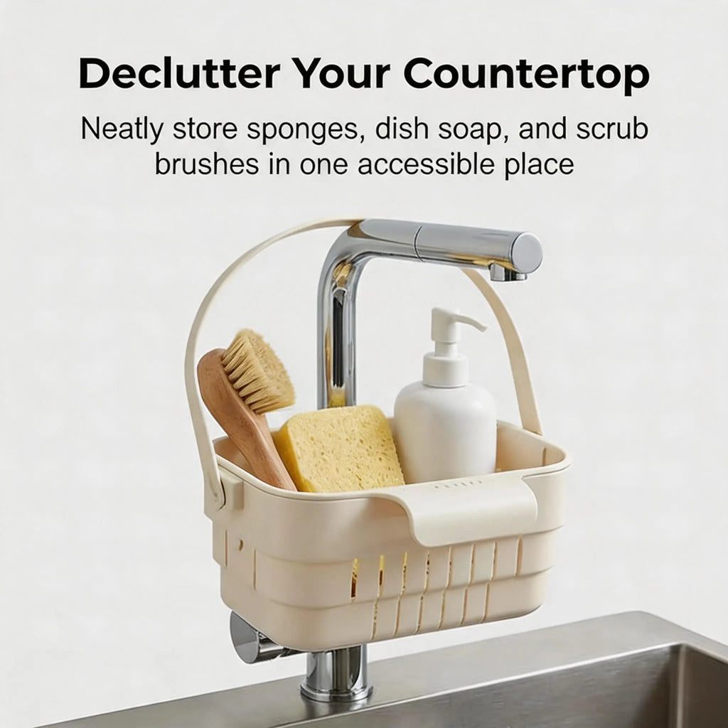 YESDOAGD Adjustable Kitchen Sink Strainer Basket, Foldable Drain Filter & Food Catcher for Leftovers, Prevents Sink Clogs-B, Sink Sieve, Collapsible Strainers for Kitchen-B