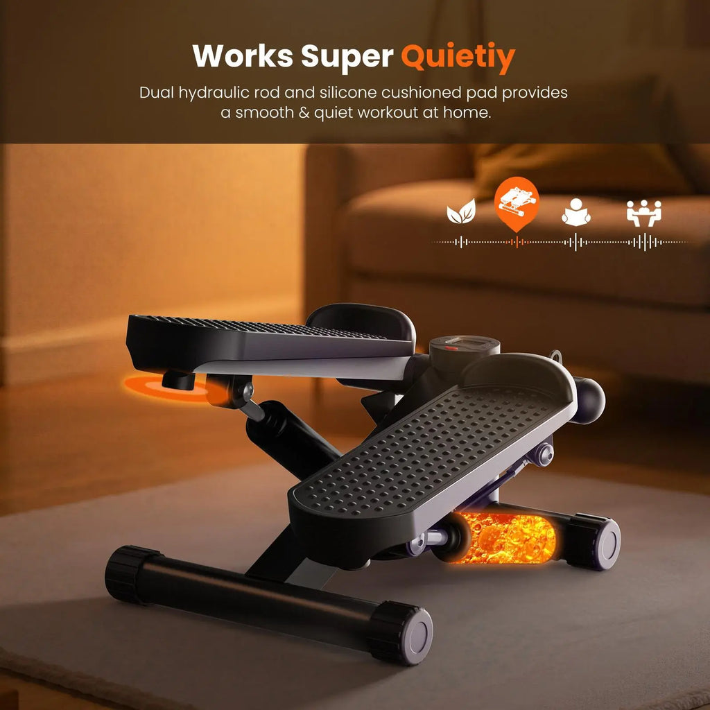 Twist Mini Fitness Equipment, Home Fitness Pedal, with Resistance Band Pedal, Home Fitness Equipment