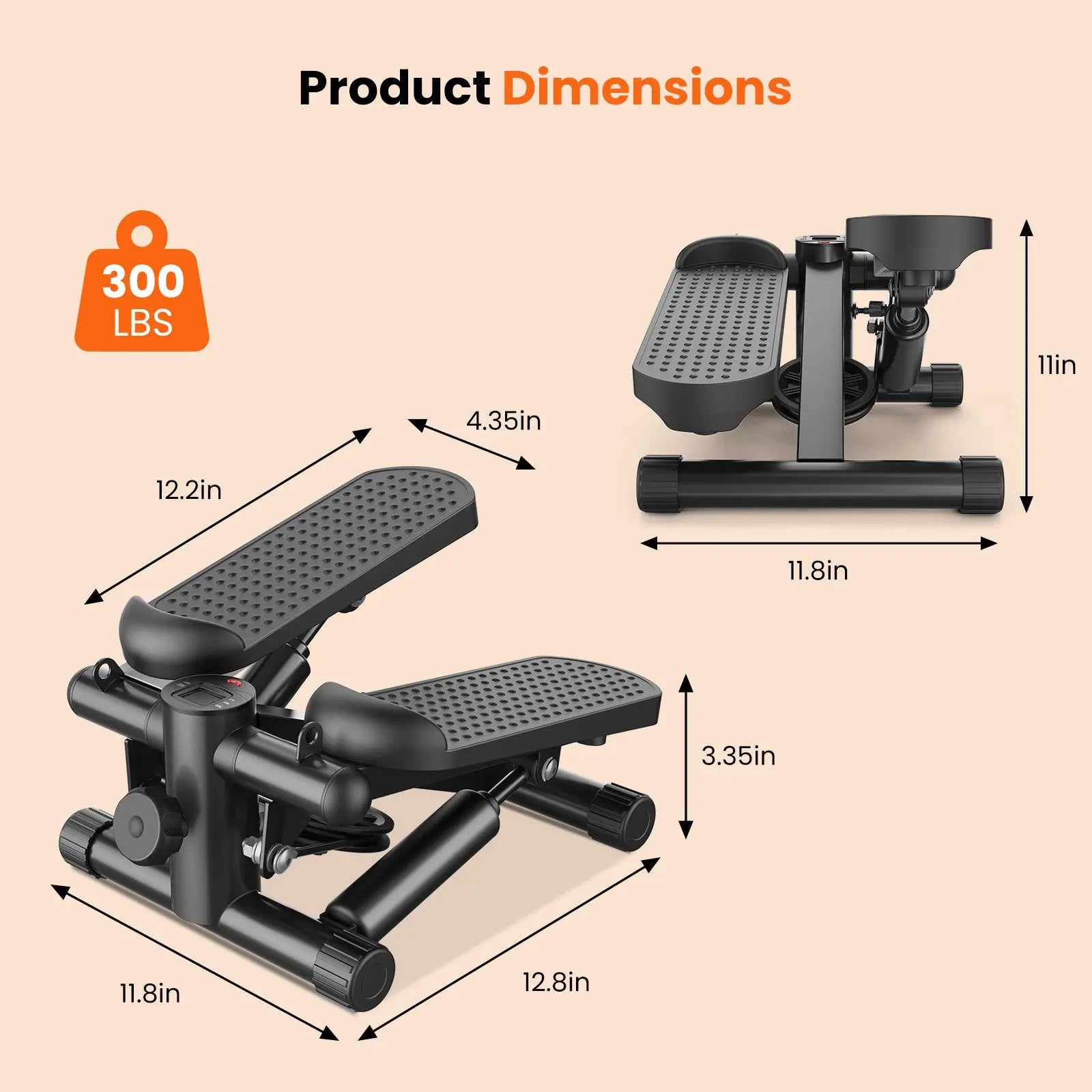 Twist Mini Fitness Equipment, Home Fitness Pedal, with Resistance Band Pedal, Home Fitness Equipment