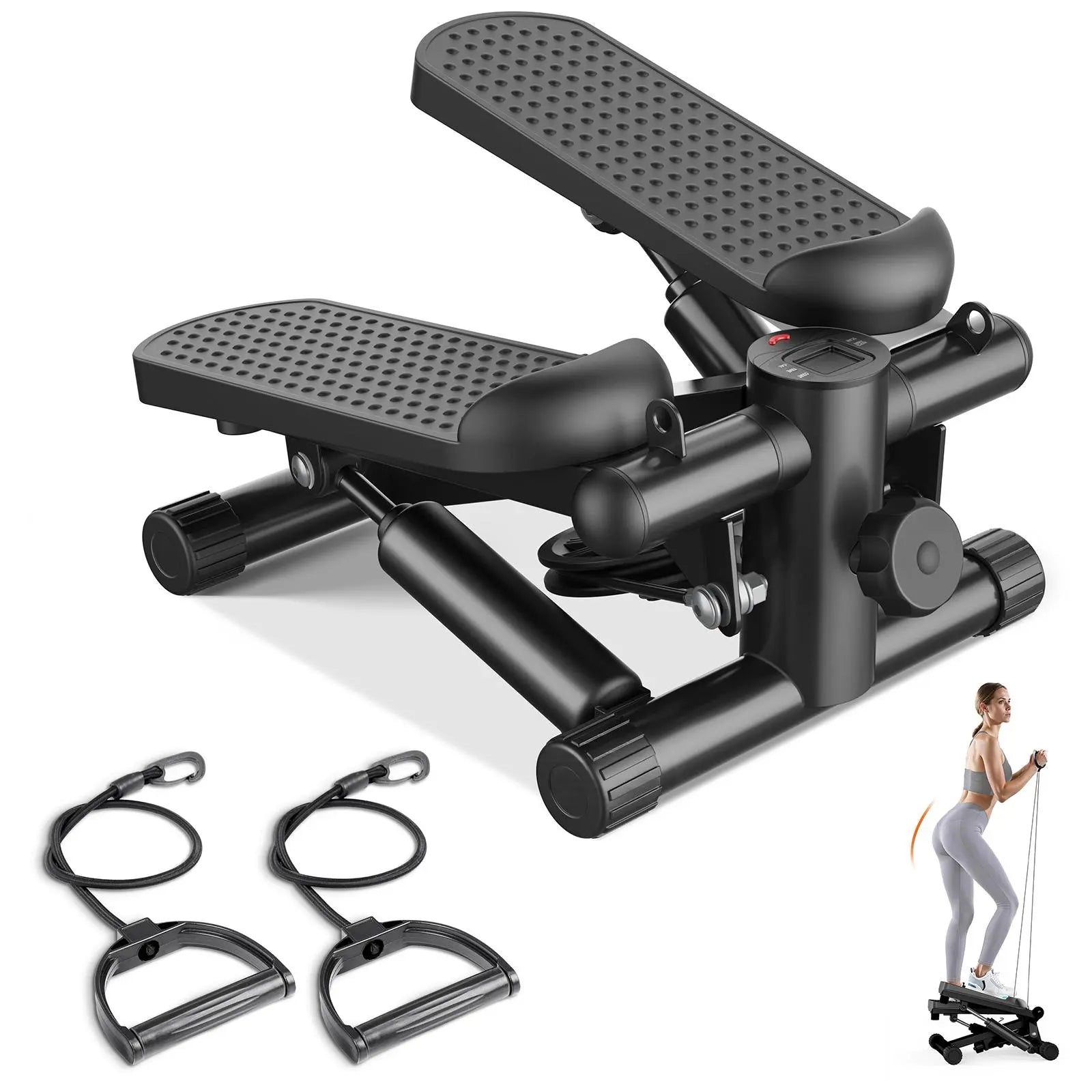 Twist Mini Fitness Equipment, Home Fitness Pedal, with Resistance Band Pedal, Home Fitness Equipment