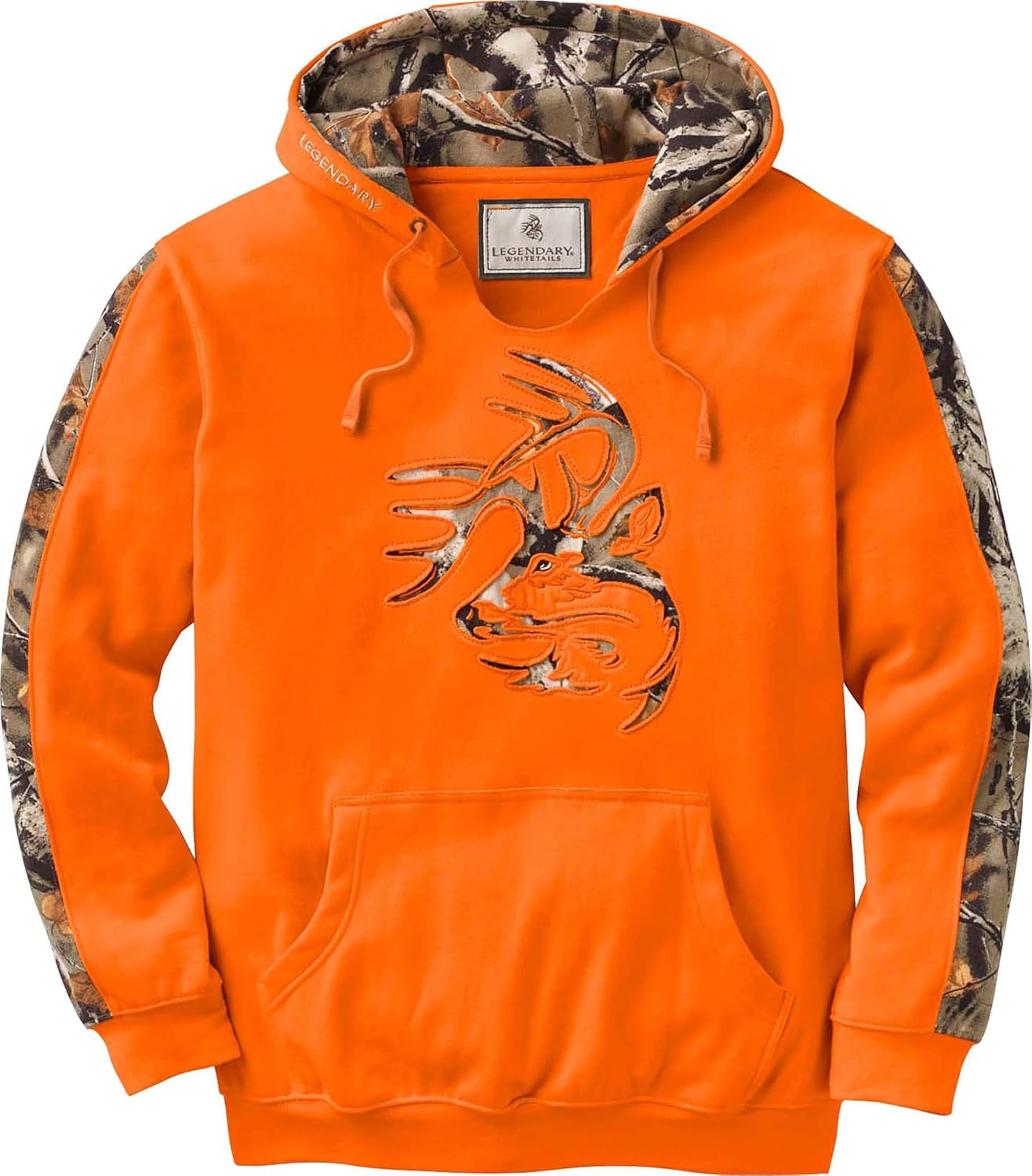 Mens Plaid Camo Pullover Hoodie
