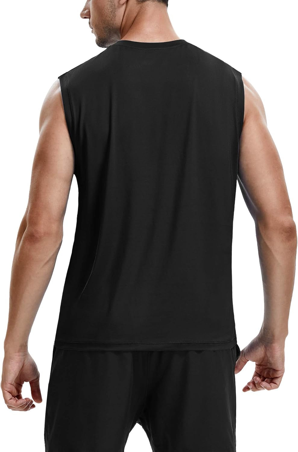 Workout Sleeveless Shirts for Men Athletic Gym Basketball Quick Dry Muscle Tank Tops