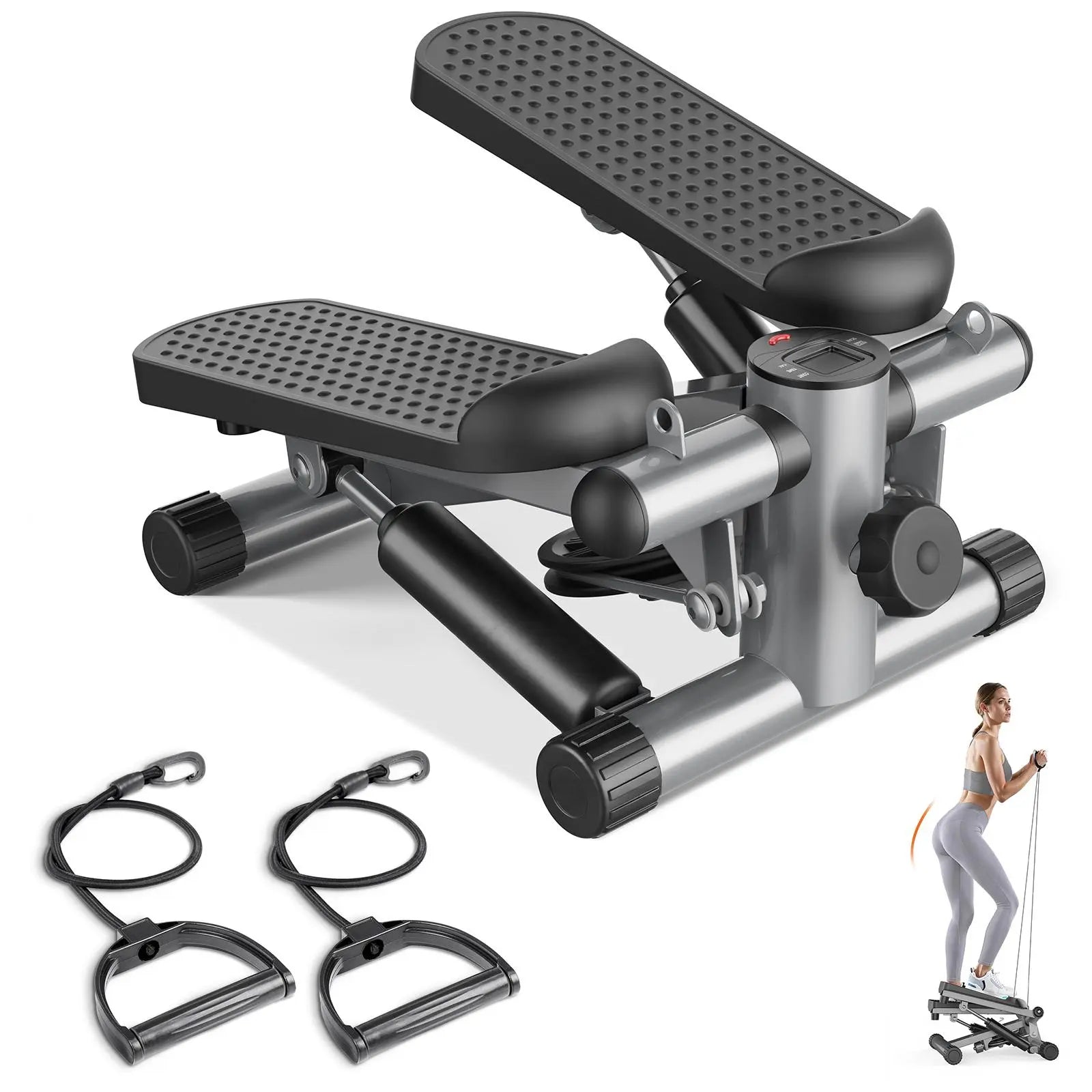 Twist Mini Fitness Equipment, Home Fitness Pedal, with Resistance Band Pedal, Home Fitness Equipment