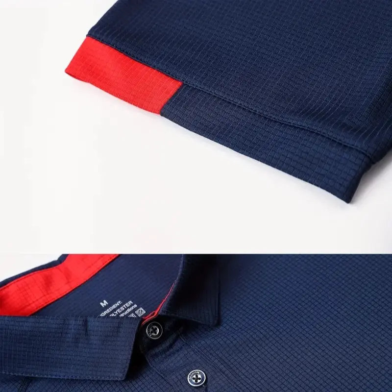 3/5 Pack Mens Solid Color Sport Polo Shirts Short Sleeve Workout Golf Tennis T Shirt Quick Dry Moisture-Wicking Fabric Athletic Fitness Polo Shirts Summer