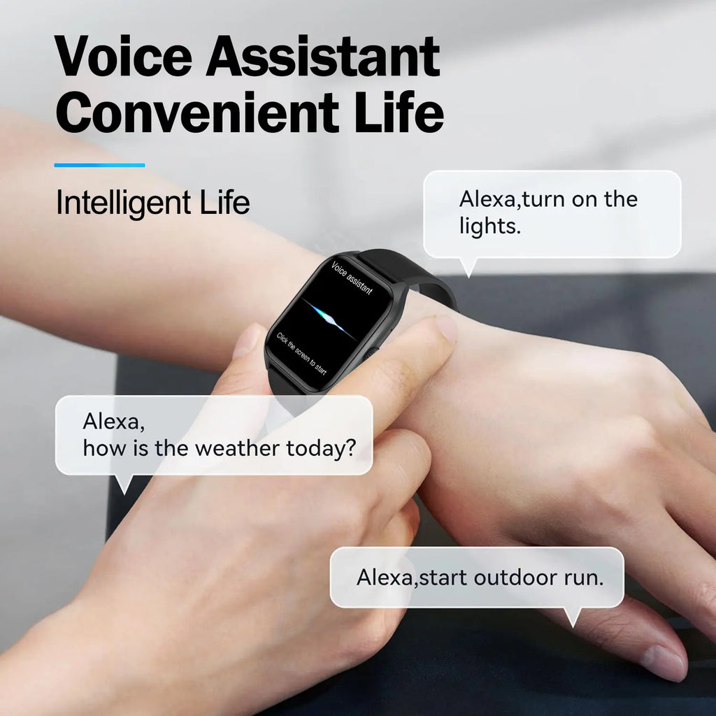 Wearable Smart Watch, with Call Function 100+ Sports Modes DIY Watch Messages Reminder Multifunctional Wristwatch for Men Women