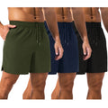 MAGCOMSEN 3 Pack Men'S Running Shorts 5" Quick Dry Lightweight Workout Shorts with Pockets for Gym Athletic Sport Outdoorfun