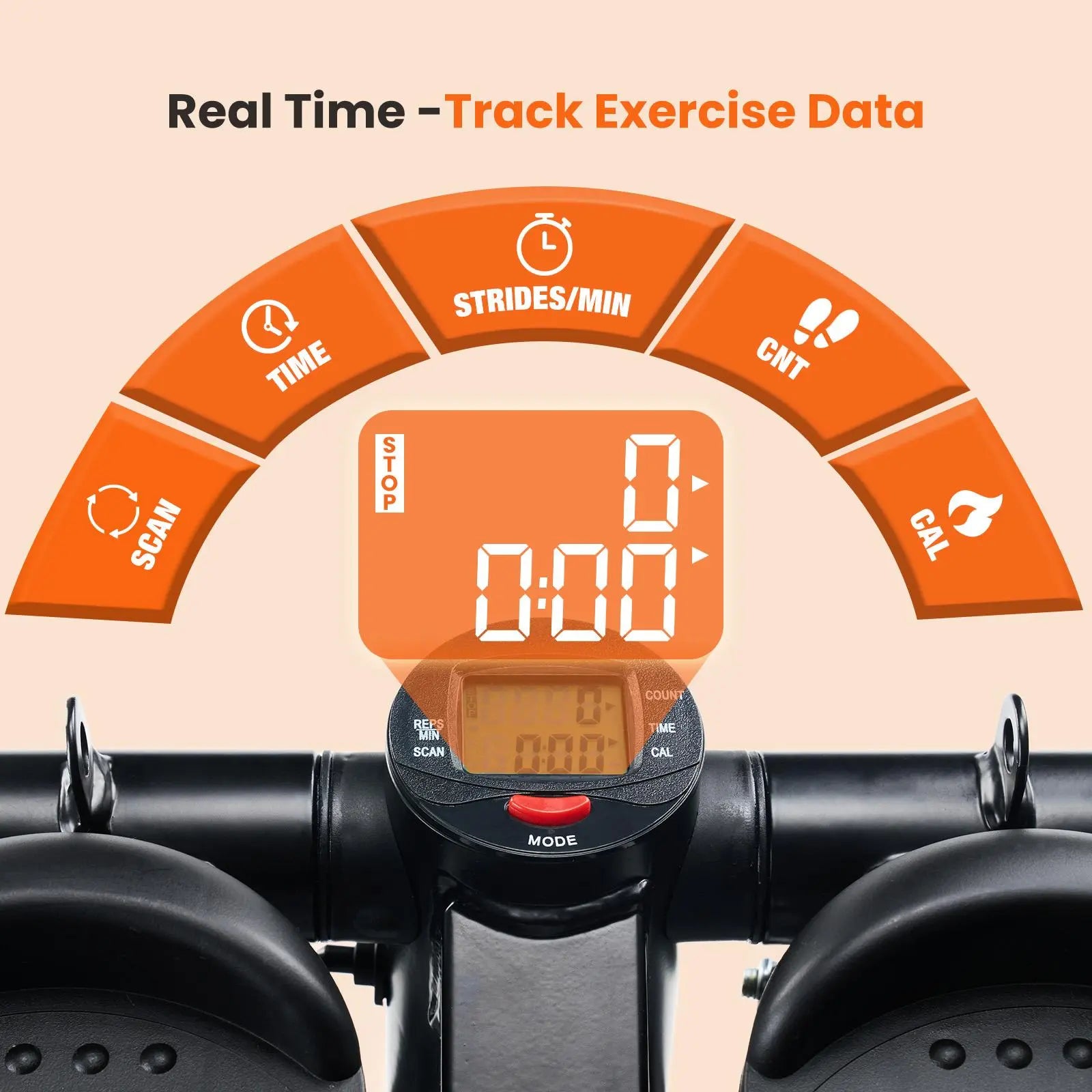 Twist Mini Fitness Equipment, Home Fitness Pedal, with Resistance Band Pedal, Home Fitness Equipment